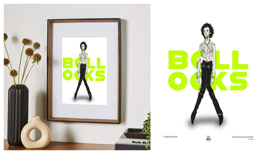 Sid (Bollocks) Limited Edition (50) Print, Signed and Numbered