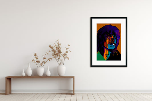 Keith Richards portrait Limited Edition (50) Print, Signed and Numbered